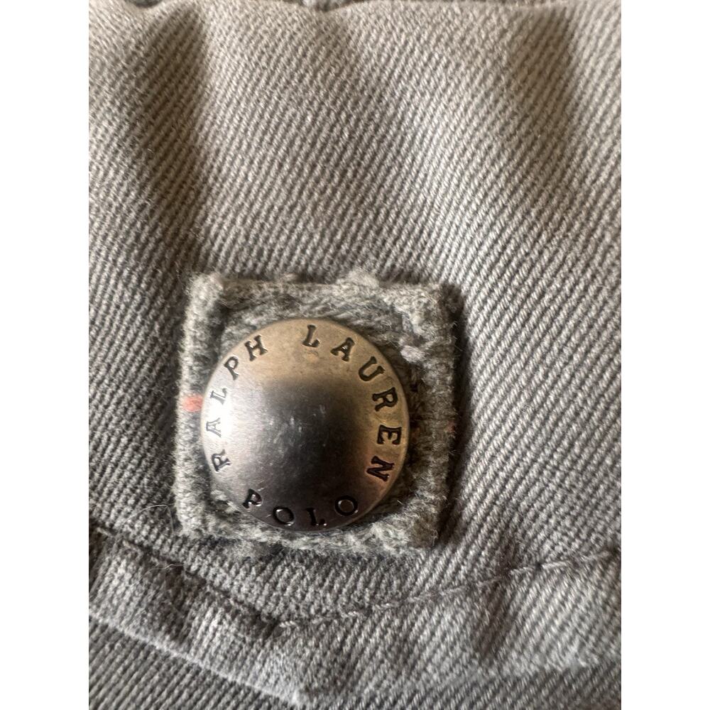Vintage Polo Ralph Lauren Paratrooper Cargo Shorts Mens 35 Gray Military Utility - Picture 11 of 14